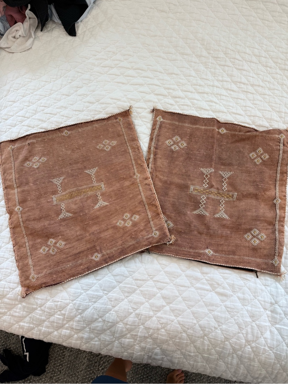 Homemade Berber pillow cases (2) from Morocco